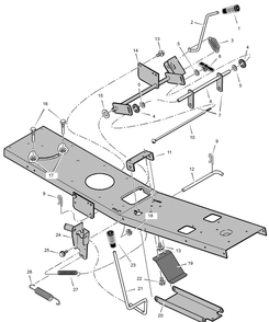 Part Location Diagram of 1401199 Briggs and Stratton Bracket, Pto